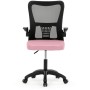 Kancelářská židle, houpací mechanismus, růžová síťovina, KA-K2006 PINK