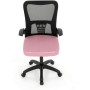 Kancelářská židle, houpací mechanismus, růžová síťovina, KA-K2006 PINK