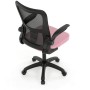 Kancelářská židle, houpací mechanismus, růžová síťovina, KA-K2006 PINK