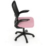 Kancelářská židle, houpací mechanismus, růžová síťovina, KA-K2006 PINK