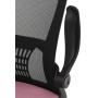 Kancelářská židle, houpací mechanismus, růžová síťovina, KA-K2006 PINK