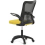 Kancelářská židle, houpací mechanismus, žlutá síťovina, KA-K2006 YEL