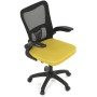 Kancelářská židle, houpací mechanismus, žlutá síťovina, KA-K2006 YEL