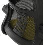Kancelářská židle, houpací mechanismus, žlutá síťovina, KA-K2006 YEL