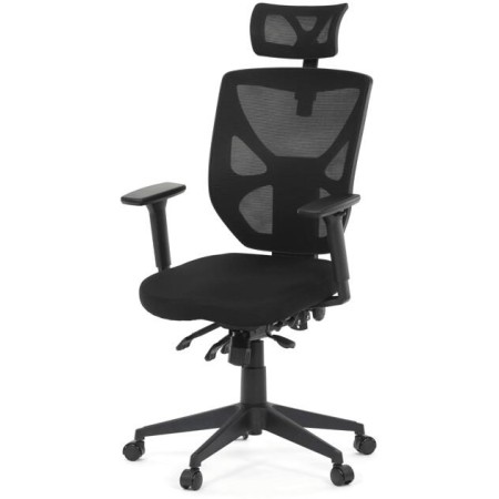 Kancelářská židle, synchronní mechanismus, černá, KA-Q8250 BK