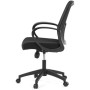 Kancelářská židle, houpací mechanismus, černá síťovina, KA-S3015 BK