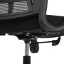 Kancelářská židle, houpací mechanismus, černá síťovina, KA-S3015 BK
