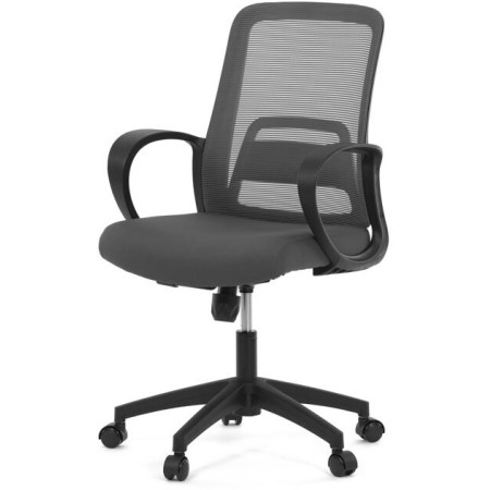 Kancelářská židle, houpací mechanismus, šedá síťovina, KA-S3015 GREY