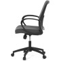 Kancelářská židle, houpací mechanismus, šedá síťovina, KA-S3015 GREY