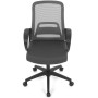Kancelářská židle, houpací mechanismus, šedá síťovina, KA-S3015 GREY