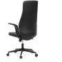 Kancelářské křeslo, houpací mechanismus, černá ekokůže, KA-T8325 BK