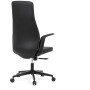 Kancelářské křeslo, houpací mechanismus, černá ekokůže, KA-T8325 BK