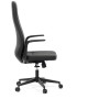 Kancelářské křeslo, houpací mechanismus, černá ekokůže, KA-T8325 BK