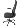 Kancelářské křeslo, houpací mechanismus, černá ekokůže, KA-T8325 BK