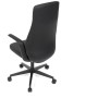 Kancelářské křeslo, houpací mechanismus, černá ekokůže, KA-T8325 BK