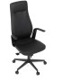 Kancelářské křeslo, houpací mechanismus, černá ekokůže, KA-T8325 BK