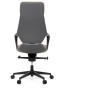 Kancelářské křeslo, houpací mechanismus, šedá ekokůže, KA-T8426 GREY