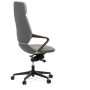 Kancelářské křeslo, houpací mechanismus, šedá ekokůže, KA-T8426 GREY
