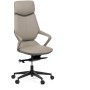 Kancelářské křeslo, houpací mechanismus, šedá ekokůže, KA-T8426 GREY
