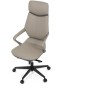 Kancelářské křeslo, houpací mechanismus, šedá ekokůže, KA-T8426 GREY