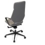 Kancelářské křeslo, houpací mechanismus, šedá ekokůže, KA-T8426 GREY