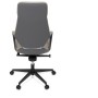 Kancelářské křeslo, houpací mechanismus, šedá ekokůže, KA-T8426 GREY
