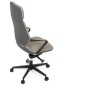 Kancelářské křeslo, houpací mechanismus, šedá ekokůže, KA-T8426 GREY