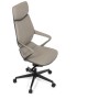 Kancelářské křeslo, houpací mechanismus, šedá ekokůže, KA-T8426 GREY