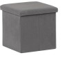 Taburet s úložným prostorem, šedá, manšestrová látka, TAB-471 GREY6