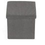 Taburet s úložným prostorem, šedá, manšestrová látka, TAB-471 GREY6