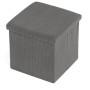 Taburet s úložným prostorem, šedá, manšestrová látka, TAB-471 GREY6