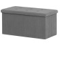 Taburet s úložným prostorem, šedá, manšestrová látka, TAB-472 GREY6