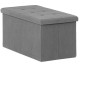 Taburet s úložným prostorem, šedá, manšestrová látka, TAB-472 GREY6
