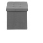 Taburet s úložným prostorem, šedá, manšestrová látka, TAB-472 GREY6