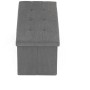 Taburet s úložným prostorem, šedá, manšestrová látka, TAB-472 GREY6