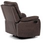 Polohovací křeslo, hnědá, látka vintage, TV-4092 BR3