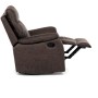 Polohovací křeslo, hnědá, látka vintage, TV-4092 BR3