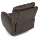 Polohovací křeslo, hnědá, látka vintage, TV-4092 BR3
