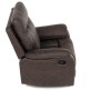 Polohovací křeslo, hnědá, látka vintage, TV-4092 BR3