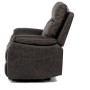 Polohovací křeslo, hnědá, látka vintage, TV-4092 COF3