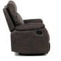 Polohovací křeslo, hnědá, látka vintage, TV-4092 COF3