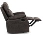 Polohovací křeslo, hnědá, látka vintage, TV-4092 COF3