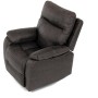 Polohovací křeslo, hnědá, látka vintage, TV-4092 COF3