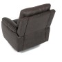Polohovací křeslo, hnědá, látka vintage, TV-4092 COF3