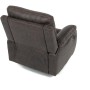 Polohovací křeslo, hnědá, látka vintage, TV-4092 COF3
