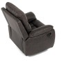 Polohovací křeslo, hnědá, látka vintage, TV-4092 COF3