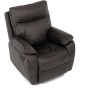 Polohovací křeslo, hnědá, látka vintage, TV-4092 COF3