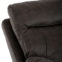 Polohovací křeslo, hnědá, látka vintage, TV-4092 COF3