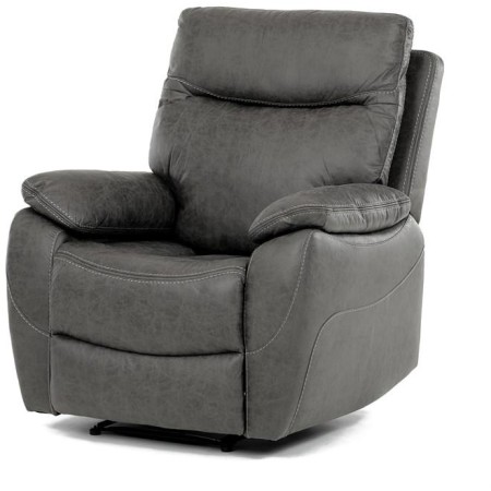 Polohovací křeslo, šedá, látka vintage, TV-4092 GREY3