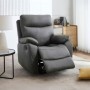Polohovací křeslo, šedá, látka vintage, TV-4092 GREY3